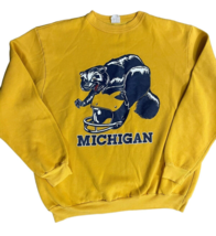 Vintage Michigan Wolverine Sweatshirt Mens Size XL - £58.50 GBP