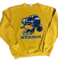 Vintage Michigan Wolverine Sweatshirt Mens Size XL - £56.28 GBP