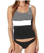 Nike Swim Women&#39;s Tankini 2-Piece Racerback Swimsuit Black NESSB393-001 ... - £33.85 GBP