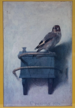 Carel Fabritius THE GOLDFINCH print original work from 1654 framed - £113.11 GBP