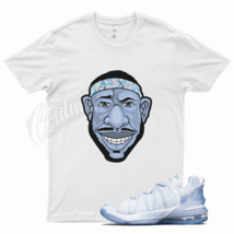 White LB HEAD T Shirt for Lebron 18 Play for the Future Blue Tint James Gang 17 - £20.16 GBP+