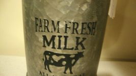 New rustic Milk Cans in Galvanized metal - SALE image 5
