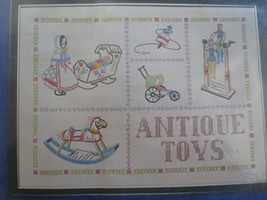 Vtg Sealed Needles &#39;n Hoops Antique Toys Stamped Cross Stitch Kit #211-12&quot; X 16&quot; - £9.55 GBP