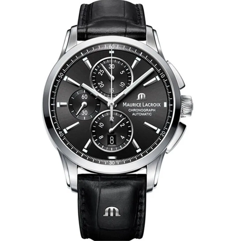 MAURICE LACROIX Watch Ben Tao Series Three-eye  Fashion Casual Top  Leather Mens - £108.83 GBP