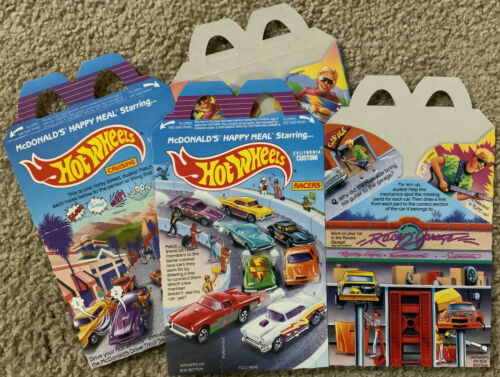 Primary image for McDonalds Happy Meal, Hot Wheels Cartons (2) (McDonald’s, 1991)