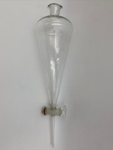 Schaar &amp; Co Separatory Funnel 425mL w. Glass Stopcock #28 No Stopper (21... - $37.95