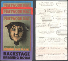 Group of 3 Different Colored Large Fleetwood Mac OTTO Cloth Backstage Dr... - £11.19 GBP