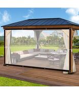 4X6FT Clear Tarp with Grommets Transparent Heavy Duty Waterproof Patio E... - $15.17