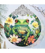 TREE FROG Stained Glass Suncatcher Christmas Ornament Keepsake Gift - $271.03 MXN