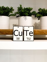 CuTe | Periodic Table of Elements Wall, Desk or Shelf Sign - $12.00