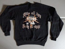 New w/o Tags Black Eddies Sports Motorcycle Bar &amp; Grill 50-50 Sweatshirt... - $29.10