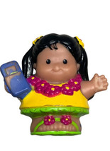 Rare Hawaii Fisher Price Little People Figure Girl Cell Phone Black Hair - £3.78 GBP