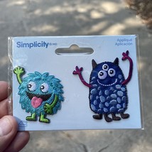Simplicity 2 Friendly Monsters Applique Iron On New in Package - £3.89 GBP