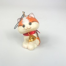 Vintage Hallmark 1982 Kitten Cat Christmas Ornament Red Ribbon Collar an... - £7.48 GBP