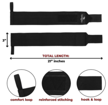 Wrist Wraps (Less Stiff) Lingito | Professional with Thumb Loops | Wrist Supp... - £8.53 GBP