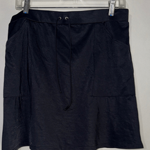 Lands’ End Black Drawstring Swim Skirt - $13.72