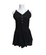 Wild Fable Women Romper Size XS Black Rayon Adjust Spaghetti Straps Ligh... - $15.62