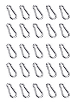 3/8&quot; x 3-1/2&quot; Zinc-Plated Spring Loaded Snap Hook Caribener Clips for Ke... - $29.69+