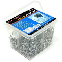 1000 pc Rivet Set Assortment Storage Case Blind Pop Hand Air Riveter Alu... - $23.95