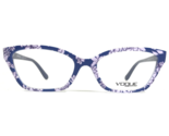 Vogue Brille Rahmen VO 5289 2770 Blau Violett Cat Eye Rechteckig 53-17-140 - $55.57