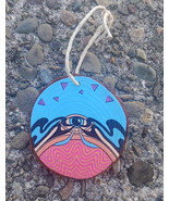 Daniel Donato&#39;s Cosmic Country Hand Painted Wood  Christmas Ornament   - $283.25 MXN