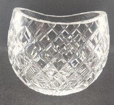 Vintage Waterford Crystal Oval Pillow Vase Marquis Crosbie Pattern Mint - £55.30 GBP