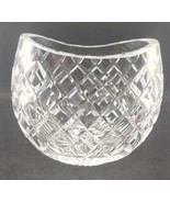 Vintage Waterford Crystal Oval Pillow Vase Marquis Crosbie Pattern Mint - £55.94 GBP
