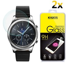 [2-Pack] KHAOS Ballistic Glass Screen Protector For Samsung Gear S3 - £11.00 GBP