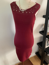 Guess burgundy red dress stretchy size m - $24.75