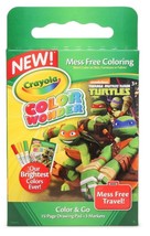 Crayola Color Wonder Teenage Mutant Ninja Turtles Mess Free Travel Kit - £5.45 GBP