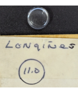 NOS Longines Ladies Glass 11mm Round Watch Crystal - Faceted Edge - $16.82