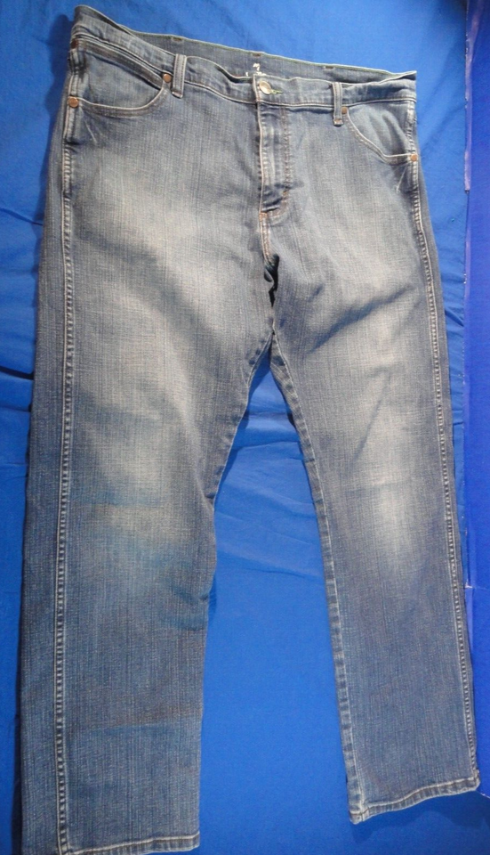 DISCONTINUED 88MWZRR WRANGLER RED RIVER BLUE WASH DENIM JEAN PANTS 38X32 - $25.24