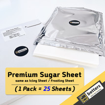 Edible Premium Sugar * Frosting * Icing sheets - 25 count (8.5&quot; X 11&quot;) A... - $29.89