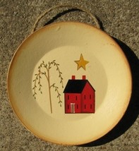  Wood Plate  mini 5 - Mini Saltbox House   - $2.95