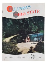 Ohio Estado Vs Illinois Octubre 12 1957 Oficial Juego Programa - £38.75 GBP