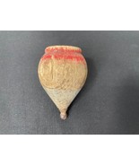 Vintage Multi Color Wood Top with Metal Tip Red White and Blue - $19.21 CAD