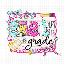 Eleventh Grade Back to School PNG, Pencil Bow, Teacher First Day of Scho... - €2,12 EUR