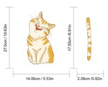 L happy laughing yellow cat sticker for car rear window windshield waving tail diy thumb155 crop