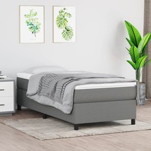  Bed Frame Dark Grey Fabric (100% polyester), plywood, engineered wood - $365.16 CAD