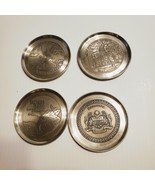 Royal Selangor Pewter 97% Coaster set of 4. Diameter of the coaster 3 1/... - $37.04 CAD