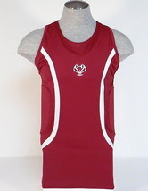 Under Armour MPZ Maroon &amp; White Padded Compression Basketball Tank Men&#39;s NWT - £47.95 GBP