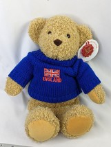 Keel Curly Bear Plush England Sweater 12 Inch Simply Soft Stuffed Animal Toy - £9.98 GBP