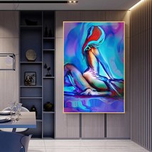 Abstract Watercolor Man Woman | Sexy Art Prints Wall Decor | Canvas - £5.36 GBP+