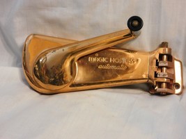 Vintage Magic Hostess Automatic Copper Colored Wall Mount Can Opener - $6.99