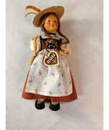 Vintage 11” Wood  Austrian Doll by Baltz  - $37.40