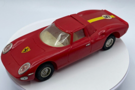 Cragstan Ferrari Vintage Plastic Friction Motor Toy Car 1970&#39;s No. 704 Rare - £15.02 GBP