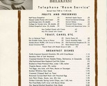 The Adolphus Hotel Breakfast Menu Dallas Texas 1959 - $27.72