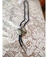 Vintage Silver Tone Mens Bolo Neck Tie.  Western look! - $18.00