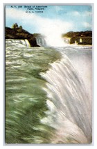 Brink of American Falls Niagara Falls NY New York DB Postcard P27 - £1.55 GBP