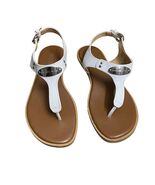 Michael Kors White Leather Sandals Women’s Size 6M | Chic &amp; Comfy - $78.21